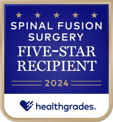 Healthgrades 5 Star Spinal Fusion Surgery Award